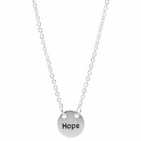 Necklace minis Hope Rom5:5 Silver Plated 18 Inches Ch