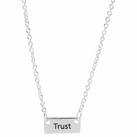 Necklace mini Trust Pr 3:5 Silver Plated 18 Inches Ch