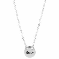 Necklace minis Grace Jn1:17 Silver Plated 18 Inches Ch
