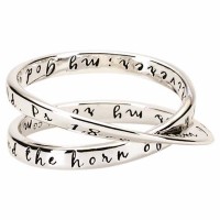 Ring-Double Mobius Ps18:2 Silver Plated Sz 7
