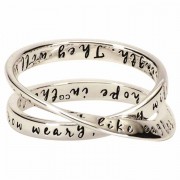Ring-Double Mobius Is40:31 Silver Plated Sz 9