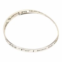Bracelet Jeremiah 29:11 Wide Mobius Silver Plated