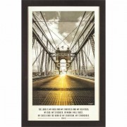 Framed Wall Art Bridge Aglow Ps 18:2 Wd/gls