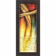 Framed Wall Art Light Of Cross 6x16