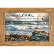 Framed Wall Art Clearing Ps.65:5-7 Wd/gls 18x12