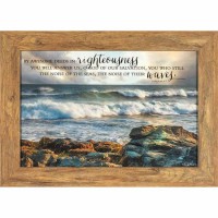 Framed Wall Art Clearing Ps.65:5-7 Wd/gls 18x12 Framed Wall Art Clearing Ps.65:5-7 Wd/gls 18x12