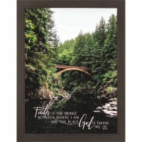 Framed Wall Art Faith Is Heb 11:1 Wd/gls 20x27