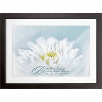 Framed Wall Art Diving Floral Be Still Before