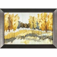Framed Wall Artgrasslands Ps 96:12 Wd/gls 18x12