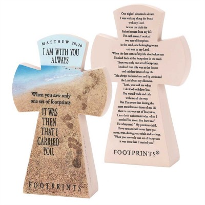 7 1/2 inches High Figurine Resin Footprints (Pack of 2) - 603799591935 - FIGR-123