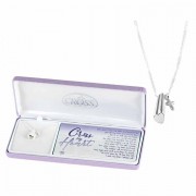 Necklace Cross My Heart/Cross Silver Plated 18 Chain