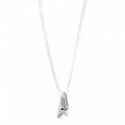 2pk -Necklace My First Communion Tube Cross Silver Plated 18 Inch Chainain - (Pack of 2)