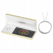 Necklace Silver Plated Gal 5:22 Mobius Sz 7-18 Inches Ch