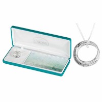 Necklace Silver Plated Ser Pray Double Mobius Sz 7-18 Inches