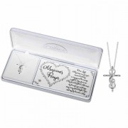 Necklace musicians Pray/gclef/Cross Silver Plated-20 Inches C