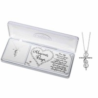 Necklace musicians Pray/gclef/Cross Silver Plated-20 Inches C