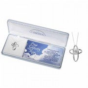 Necklace one Solitary Man Cross Silver Plated-18 Inches Ch
