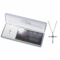 Necklace come Rain/shine Cross Silver Plated 18 Inches Ch