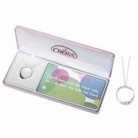 Necklace wide Mobius-Silver Plated-20 Inches Ch