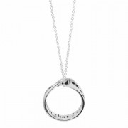 Necklace footprints Necklace Silver Plated 18 Ch