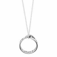 Necklace footprints Necklace Silver Plated 18 Ch