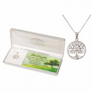 Necklace tree/life Dear Daughter Silver Plated-18 Inches Ch