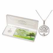 Necklace tree/life Dear Mom Silver Plated-18 Inches Ch