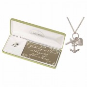 Necklace Cross/Heart/anchor F/h/l Silver Plated 18 Inches Chain