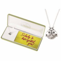 Necklace Ladybug 9/16 Silver Plated 18 Ch