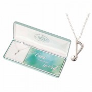 Necklace Music Note 11/16 Silver Plated 18 Ch