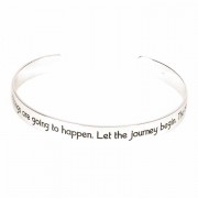 Bracelet Dream Big Cuff Silver Plated