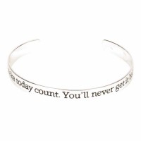 Bracelet Make Today Count Cuff Silver Plated Bracelet Make Today Count Cuff Silver Plated