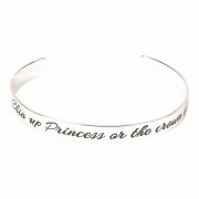 Bracelet Chin Up Princess Cuff Silver Plated