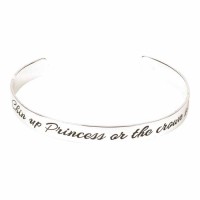 Bracelet Chin Up Princess Cuff Silver Plated Bracelet Chin Up Princess Cuff Silver Plated