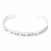 Bracelet What If I Fall Cuff Silver Plated