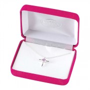 Necklace Silver Plated June. Birthday Cross-18 Inches Ch