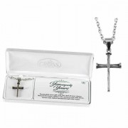 Necklace the Nail Stainless Cross 24 Inches