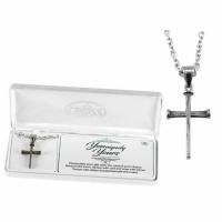 Necklace the Nail Stainless Cross 24 Inches