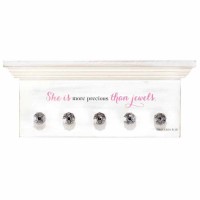 2pk -Plaque Wall Accessory Hanging W/hooks Mdf - (Pack of 2)