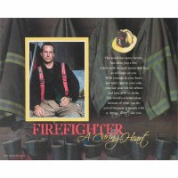 3pk -Photo Mte 8x10 A Firefighter's Caring - (Pack of 3)