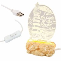 2pk -Light Up Be Still And Know Acry 3.5 Inches - Nite light - (Pack of 2)