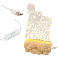 2pk -Light Up Guardian Angel Acry 4.125 Inches - Nite light - (Pack of 2)