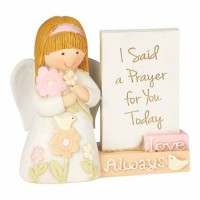 3pk -Angel Flower I Said A Prayer Resin 2.5 Inches - Figurine - (Pack of 3) 3pk -Angel Flower I Said A Prayer Resin 2.5 Inches - Figurine - (Pack of 3)