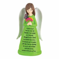 Angel I Saw A Butterfly Resin 4.75 Inches