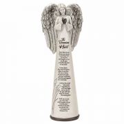 Angel Reunion Heart Resin 9.25 Inches