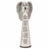 Angel Reunion Heart Resin 9.25 Inches