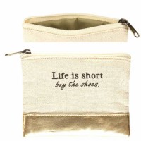 Beauty Bag-life Is Short-canvas 4 X 3