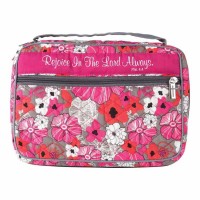 Bible Cover Rejoice In The Lord Quilted Cotton