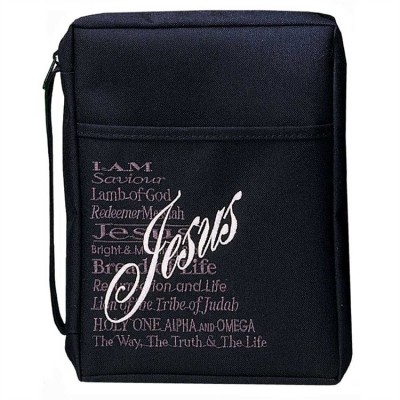 Medium Black Names of Jesus Book Cover - 603799451611 - BCK-461