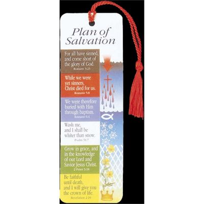 Bookmark Plan of Salvation Tassel Pack of 12 - 603799160261 - BKM-1008